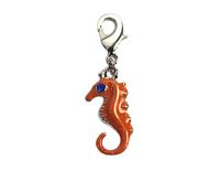 INNSPIRO NICE CHARMS Hanger van metaal, rood zeepaardje met karabijnhaak, 9 x 20 mm, 25 stuks