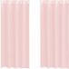 Rideaux en voile avec œillets 2 pcs rose clair 140x225 cm