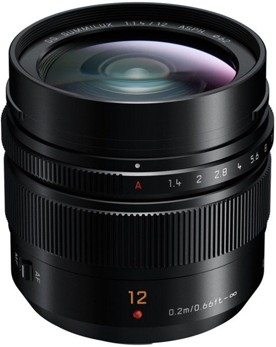 Panasonic H-X012E - Cameralens - 24mm - F/1.4 - Micro Four Thirds - Zwart