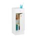 Relaxdays Badkamerkast - Wit - 1 Deur, 1 Lade, 1 Plank - 80x30.5x30.5cm