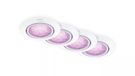 Philips Hue Philips Smart LED GU10 Kit, 4 Stuks, Instelbaar Wit Licht en Kleur, Kantelbare Kop, Dimbaar, App bediening, Spraakbediening, Wit