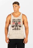 Gorilla Wear Churchill Stringer - Verwassen Groen - S