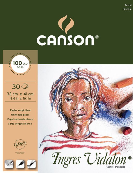 Canson Tekenblok Ingres Vidalon 320 x 410 mm