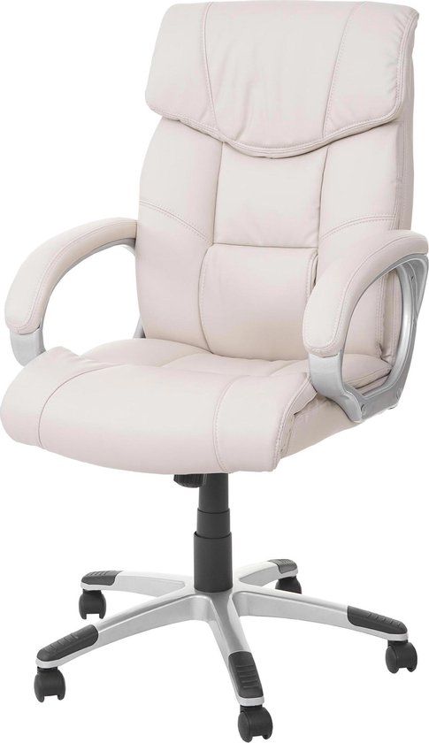 Générique HWC Bureaustoel HWC A71 kunstleder Creme