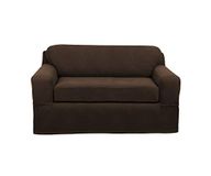 MAYTEX Slipcover, polyester mix, chocolade, 2-delig Loveseat