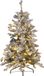 Beliani TATLOW - Kerstboom - Groen - 120 cm - PVC - Met sneeuw - Inclusief lampjes en versiering
