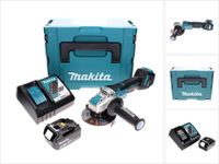 Makita DGA 519 RF1J accu-haakse slijper 18 V 125 mm borstelloos X-Lock + 1x accu 3,0 Ah + oplader + Makpac