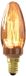 Calex Lampe bougie LED E14 Fibre de verre Doré | 2.3W 65Lm 1800K | 220-240V B35 | Dimmable