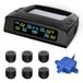 Tymate Système de surveillance de la pression des pneus pour camping-car, Moniteur de pression des pneus solaire avec 6 capteurs, 0-87 PSI, 6 modes d'alarme, Répéteur, Écran LCD couleur, Adapté pour camping-car/remorque/camion/SUV, TM2C+6TS2+TR5