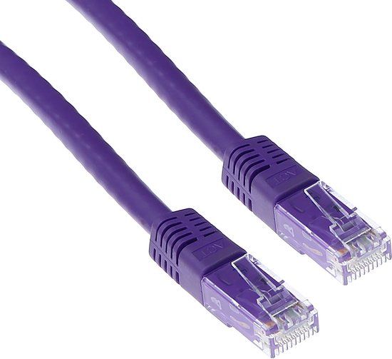 ACT IB1710 U/UTP CAT6 Patchkabel Paars - 10 meter