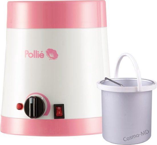 Pollié Wax Apparaat - Wax Verwarmer - 800 gram - Roze/Wit