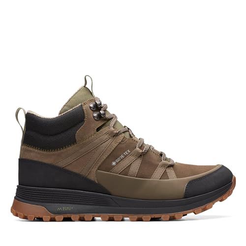Clarks ATLTrekRiseGTX Mens Dark Olive Sde, 6