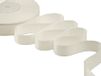 Furlanis - Dubbel satijnen lint, Italiaanse stof - natuurlijk wit, 25 mm x 50 m
