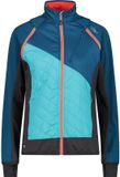 CMP Jas met afneembare mouwen voor dames, Polyester, Winddicht, Reflecterend, Lange mouw, Ritszakken, Blauw, Maat XXS