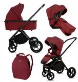 BabyLux® Kinderwagen 2in1 BOLDO, Opvouwbare Lichtgewicht Kinderwagenset Incl. Reiswieg, Buggy Sportzitje, Luiertas En Meer Accessoires, 4 Verstelbare Standen, 0-22kg (0-4 Jaar), Uv-Bescherming 50+