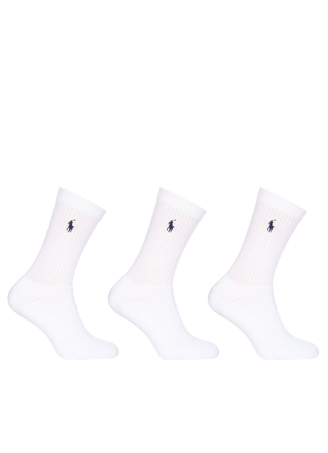 Ralph Lauren Crew sportsokken in uni in 3-pack wit