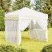 Maison Exclusive - Tente de réception pliable avec parois latérales, couleur crème, 2x2 mètre