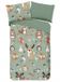 Pastelowa Nitka Literie pour enfant Coton 140x200 - Animaux de la forêt, Ours, Renard, Cerf, Hibou