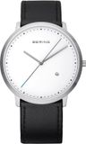 BERING 11139-404 Unisex Horloge - Leer - Zilverkleurig - Ø 39 mm