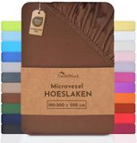 NatureMark Microvezel Hoeslaken 180x200cm Chocoladebruin