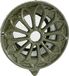 WEHA retro rooster rond Ø100mm - aluminium brons