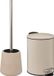 5Five Badkamer accessoires set - beige - pedaalemmer/wc-borstel