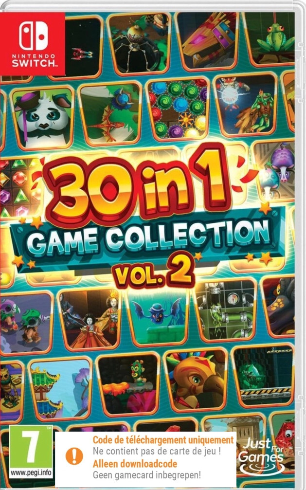 Just for Games 30 in 1 Game Collection Vol. 2 (Code in a Box) Nintendo Switch