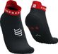 Compressport Pro Racing Socks v4.0 Run Low - Black/Core Red/White
