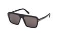 Tom Ford TF1176/S 01A Zonnebril - Zwart Frame, Grijze Lenzen