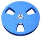 Bobine vide de 5 pouces pour bande audio, aluminium, 1/4 pouce, bleu
