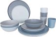Bo-Camp Servies Molvadite 16 Stuks Bleu/gris