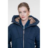 Geisha gewatteerde jas - donkerblauw