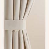 ROOM99 Vouwhouder voor gordijnen, 8 x 120 cm, lichtbeige