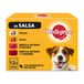Pedigree Natvoer voor honden met gemengde smaken in saus, multipack (4 x 12 zakjes x 100 g)
