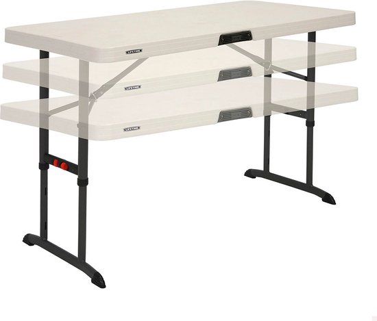 Lifetime Vouwtafel Crème 122 x 86 x 61 cm - Rechthoekig