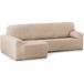 ECOMMERC3 Bankhoes chaise long, lange mouw links, zeer elastisch, dagelijkse bescherming en pasvorm, bankovertrek, chaise long, beige, ademend en economisch