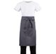 Whites Chefs Clothing Standaard Sloof Grijs Katoen/Polyester Effen 100x70cm