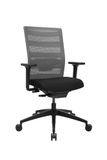 TOPSTAR AirWork Bureaudraaistoel met armleuningen, synchroonmechanisme, zwart/grijs