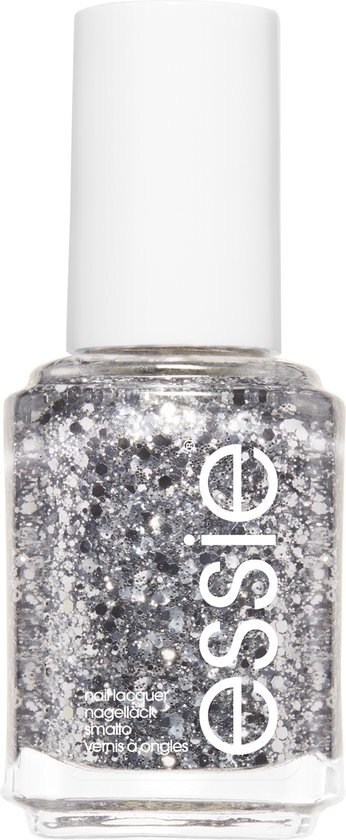 Essie original - 278 set in stones - grijs - glitter topcoat - 13,5 ml