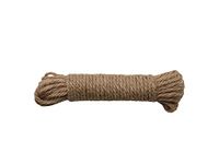 GLOREX 6 1860 227 - Jute koord, 4 mm dik, sterk gebreid touw, lengte 15 m, voor huis en tuin werkzaamheden, voor handwerk en decoraties