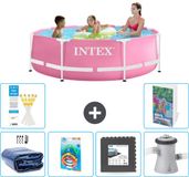 Intex Rond Frame Zwembad - 244 x 76 cm - Roze
