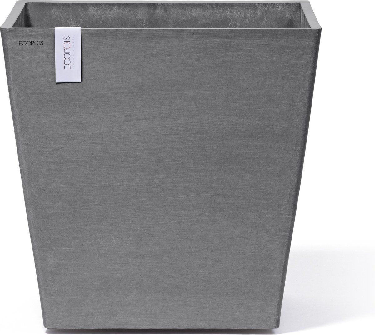 Ecopot Rotterdam 50 met wielen grijs - plantenbak