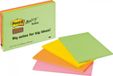 Post-it 6445 papier autocollant Rectangle Vert, Orange, Rose, Jaune 45 feuilles Autocollant