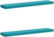 vidaXL - 2-delige Bankkussens VUGHT 100% Polyester Turquoise