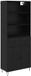 vidaXL Meuble haut Chêne noir 69,5 x 34 x 180 cm