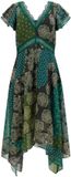 Guess Robe Femme Tania Midi Vert