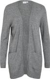 Vila Vest Viril Open L/s Knit Cardigan - Noos 14044041 Medium Grey Melange Dames Maat - S