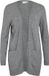 Vila Vest Viril Open L/s Knit Cardigan - Noos 14044041 Medium Grey Melange Dames Maat - S