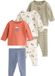 Next - Jongens - 6-delige babyset van top en legging - Bruin