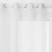 ATMOSPHERA CREATEUR D'INTERIEUR Vitrage rayé LOUIS 140x240 cm Polyester Blanc